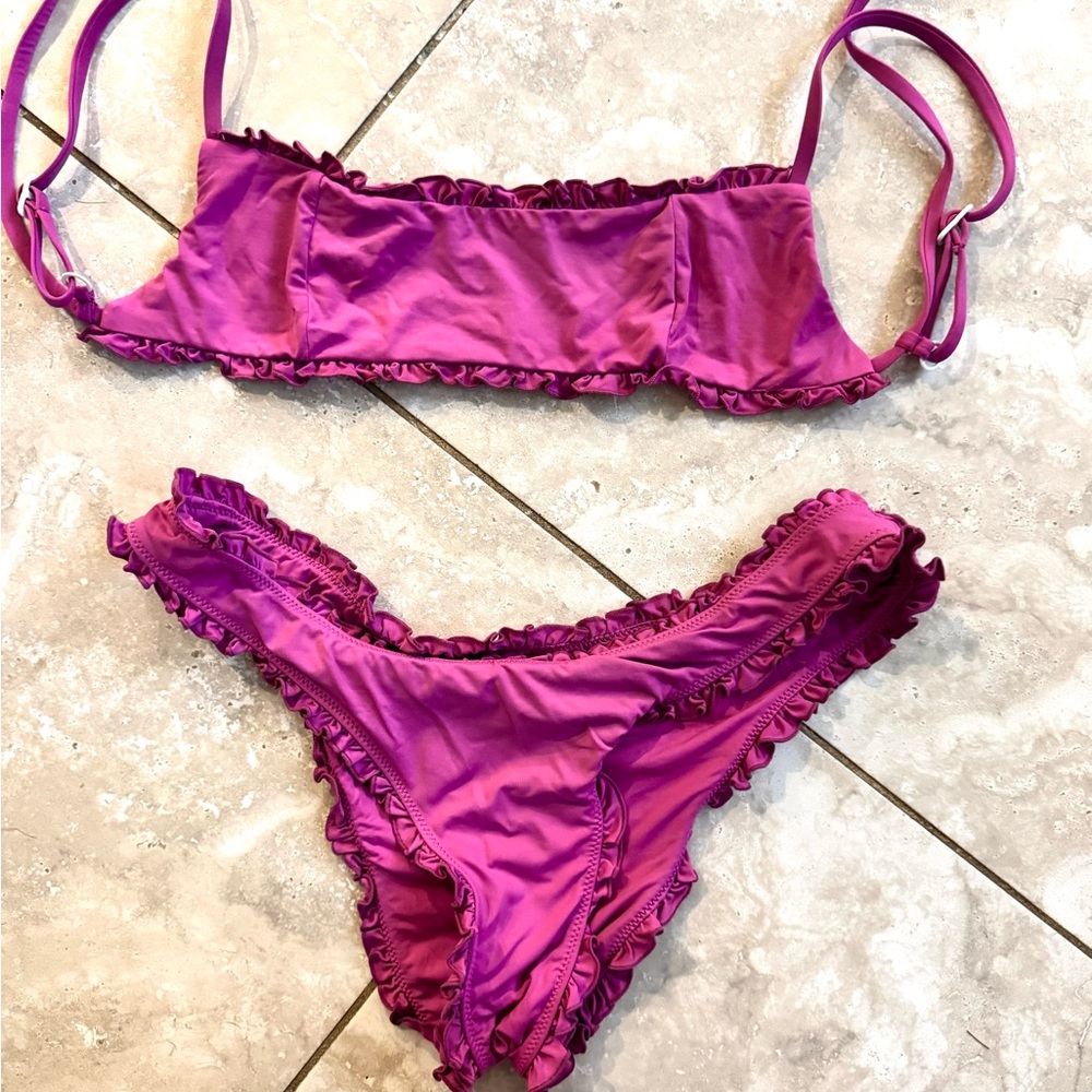 Free People Purple Bikini Set